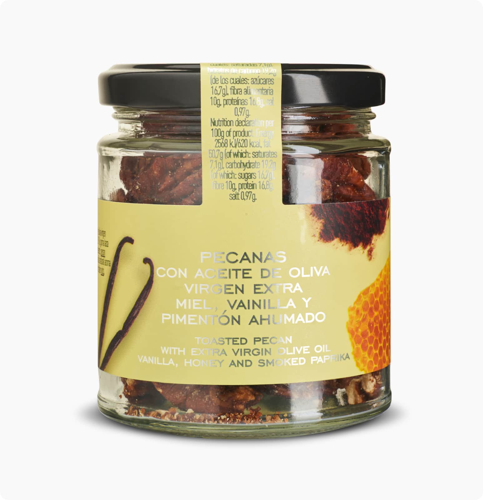 nueces-pecanas.jpg Pekannøtter med honning, vanilje og røkt paprika
